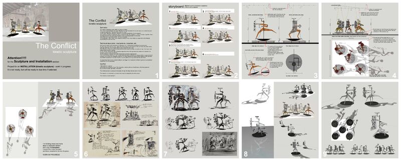 The Conflict - a Sculpture & Installation by Razvan Luscov